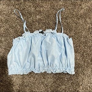 Fashion nova baby blue tub top
